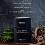 Oud Holz Duftkerze 320g | Natürliche Sojawachskerze mit 70h Brenndauer | M&SENSE