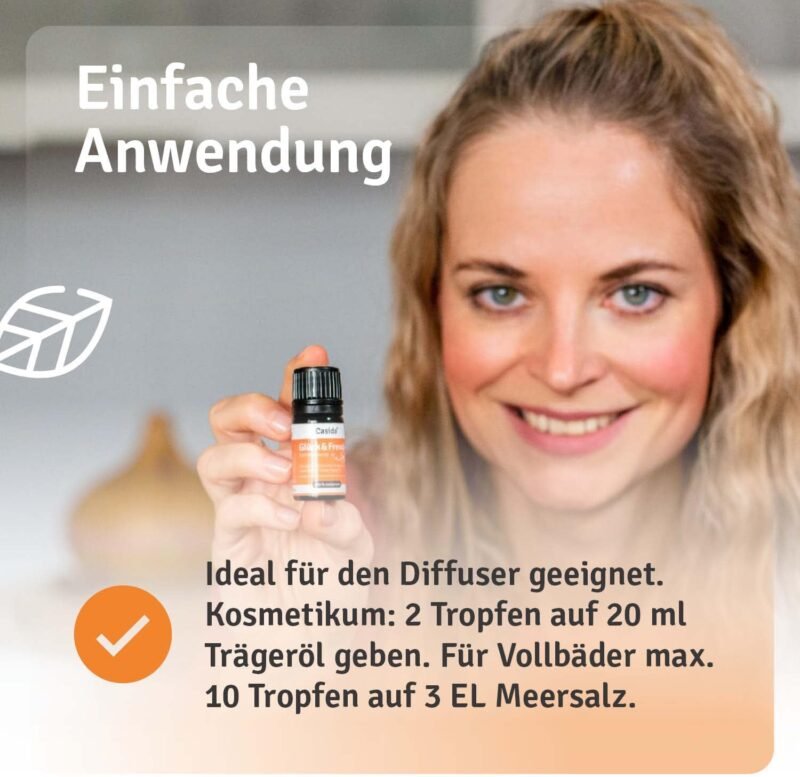 5 ml Glück & Freude Duftmischung | Ätherische Öle für gute Stimmung | Casida