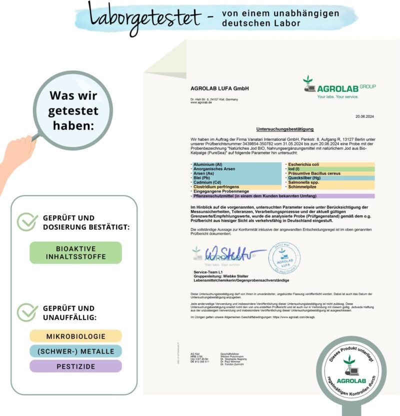 180 Jod aus Bio Kelp Kapseln – 150 µg reines Jod aus Braunalgen, vegan | Vegavero