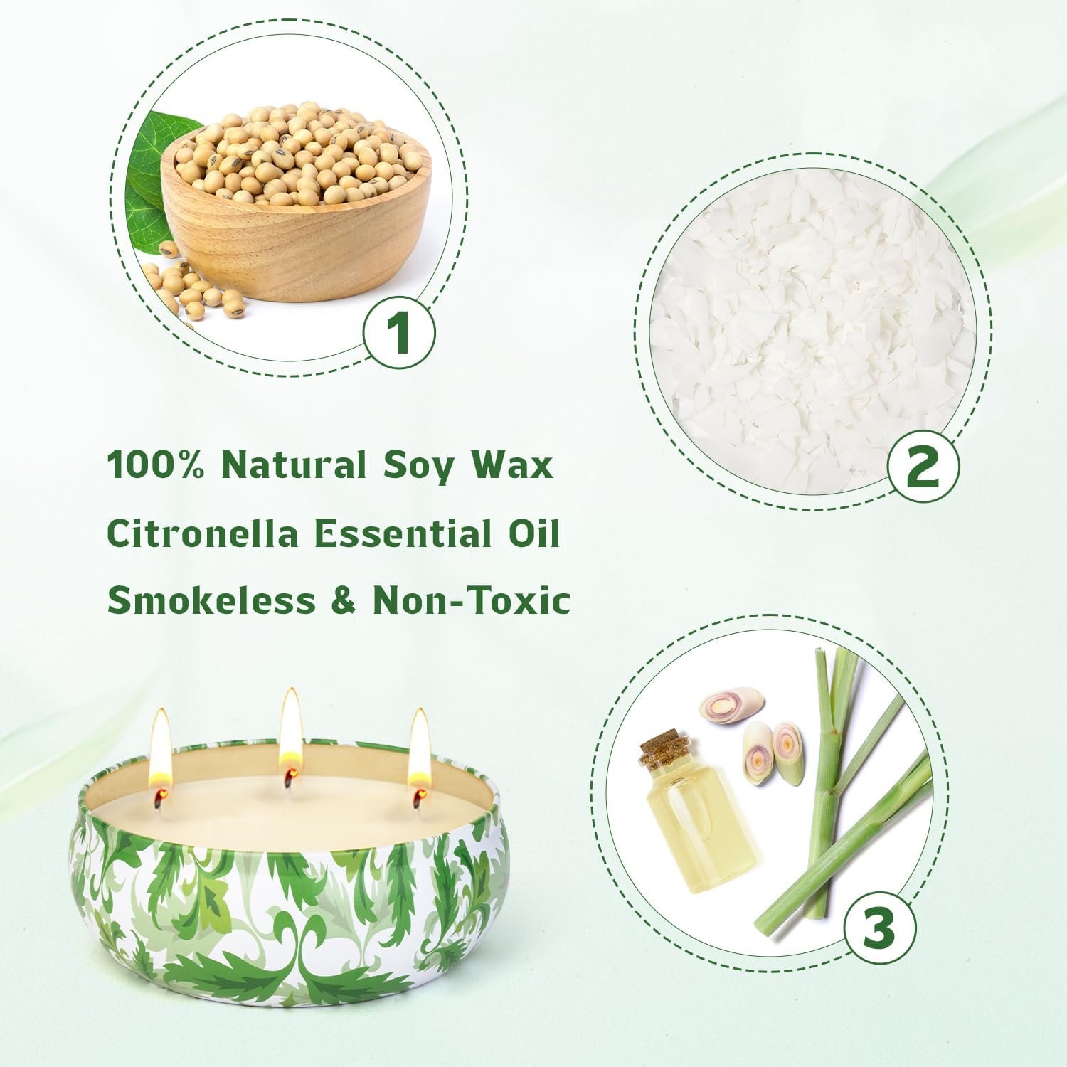 71SAeTq4dKL._AC_SL1500_ 3x400ml Citronella Kerze Outdoor | 300h Duftkerzen mit 3 Dochten für Garten & Terrasse | Ldumoduw