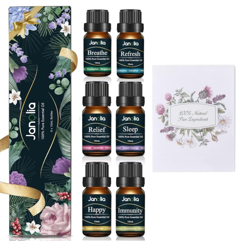 10 ml pro Stück-Ätherisches Öle Set | Upgrade-Paket für Entspannung & Schlaf | Janolia