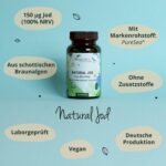 180 Jod aus Bio Kelp Kapseln – 150 µg reines Jod aus Braunalgen, vegan | Vegavero