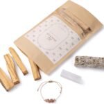 12-teiliges Set Räucherset Hausreinigung – Weißer Salbei, Palo Santo & Selenit Armband | BESOULS