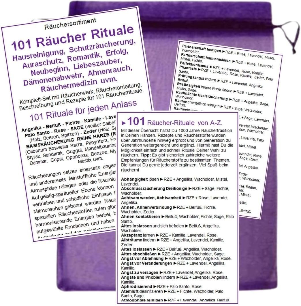 20-tlg. Räucherset Hausreinigung – mit Schale, Kohle & Anleitung | MyTobaQ