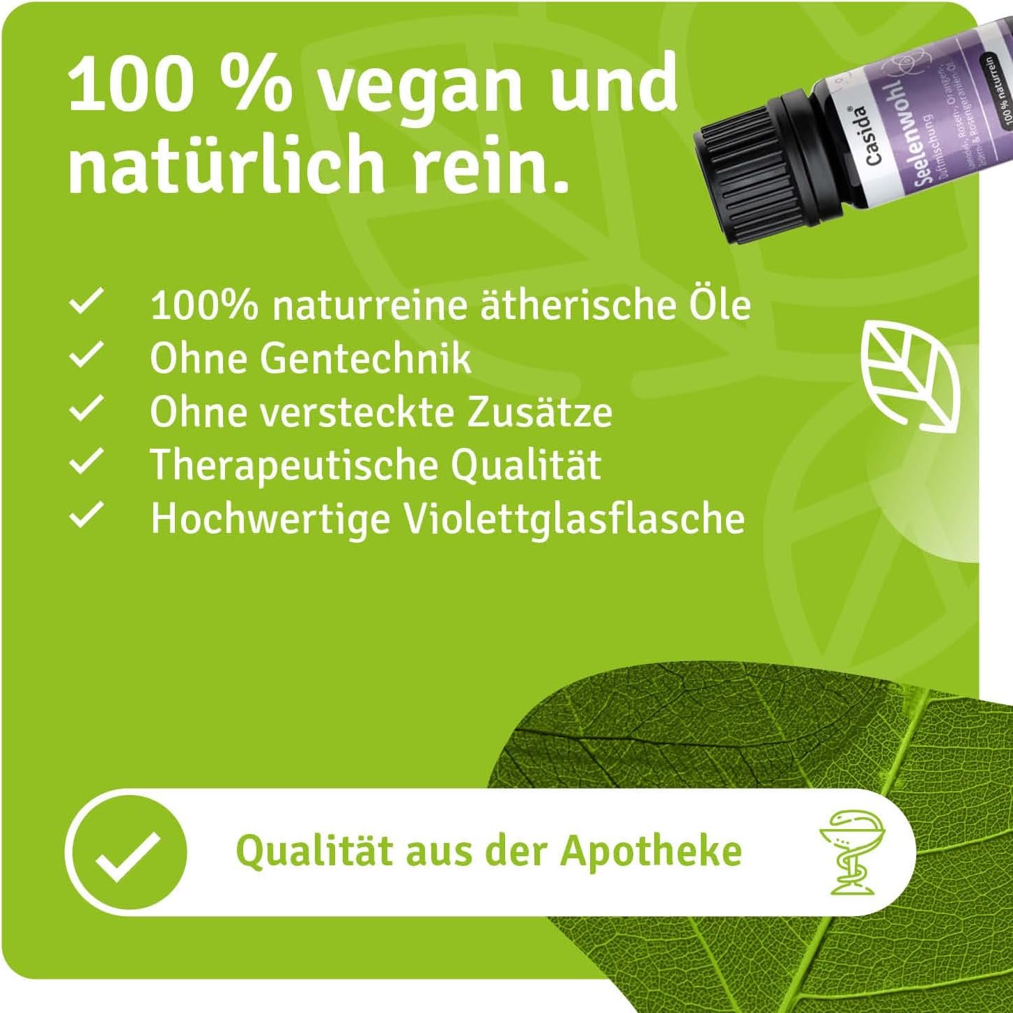 5 ml Seelenwohl Duftmischung | Ätherische Öle für emotionale Balance & inneren Trost | Casida