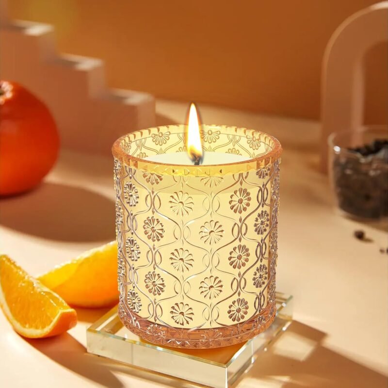200g Duftkerze Orange – Natürliches Sojawachs mit 50h Brenndauer | TTRWIN