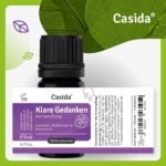 5 ml Klare Gedanken Duftmischung | Ätherische Öle für mehr Fokus & Klarheit | Casida