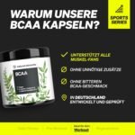 360 BCAA Kapseln 2:1:1 hochdosiert – Essenzielle Aminosäuren für Muskeln | Natural Elements