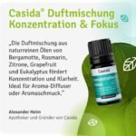 5 ml Konzentration Fokus Duftmischung | Ätherische Öle für mentale Leistung | Casida