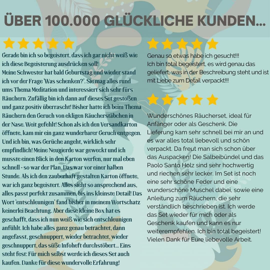 Räucherset Weißer Salbei – inkl. Palo Santo, Muschel & Anleitung | MyHappyGoods