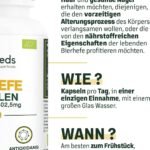 90 Bio Bierhefe Kapseln – mit Selen für Haare & Nägel | Amoseeds