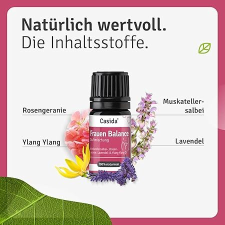 5 ml Frauen Balance Duftmischung | Ätherische Öle für innere Harmonie | Casida