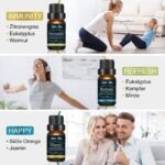 10 ml pro Stück-Ätherisches Öle Set | Upgrade-Paket für Entspannung & Schlaf | Janolia