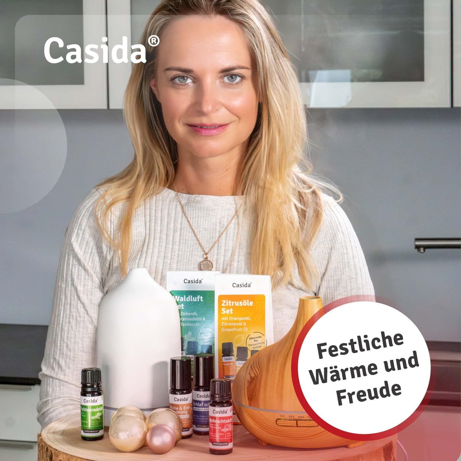 10 ml Weihnachtsduft Öl Frohes Fest | Ätherisches Weihnachtsöl mit Zimt & Orange | Casida