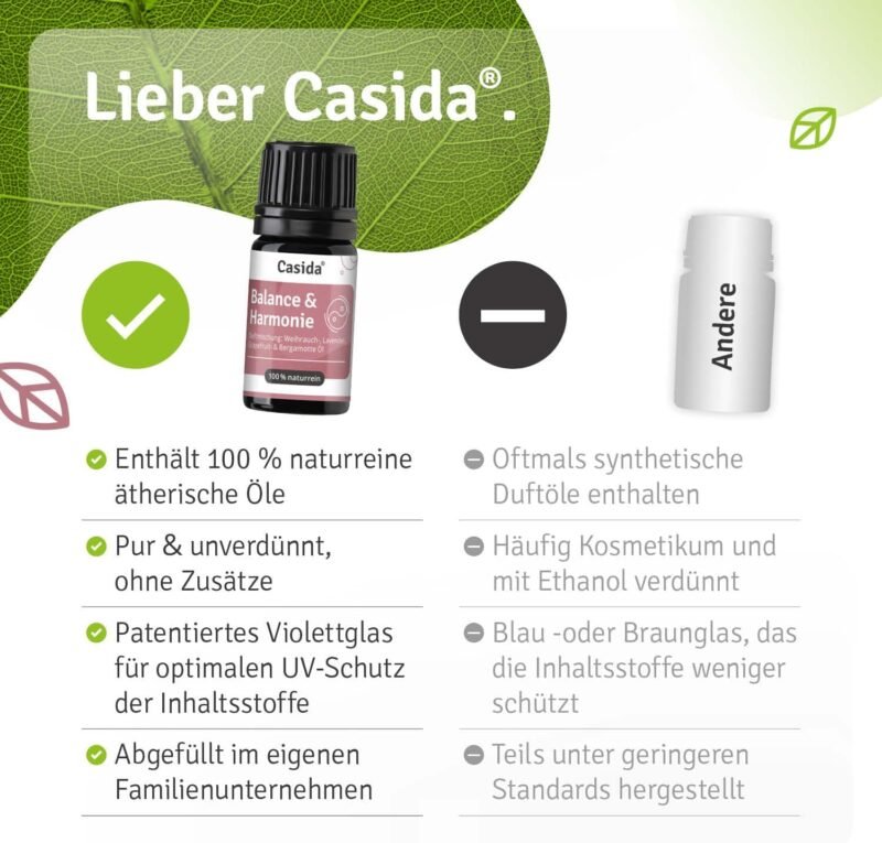 5 ml Casida Duftmischung Balance & Harmonie | Ätherisches Öl für innere Ruhe