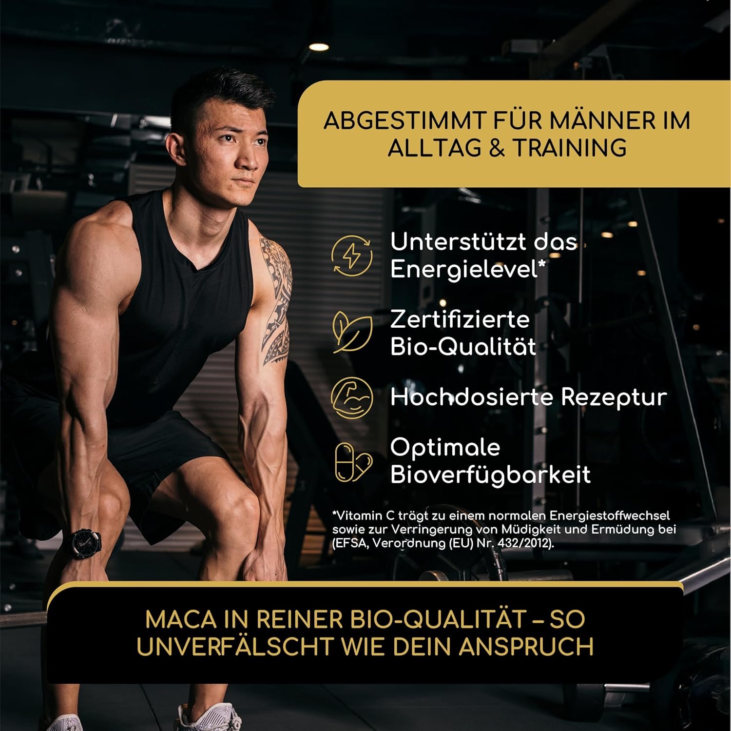 8120QqbyuwL._AC_SL1500_ 180 Schwarze Maca Kapseln Bio – hochdosiert, 3200 mg täglich, vegan & naturrein | Raibu