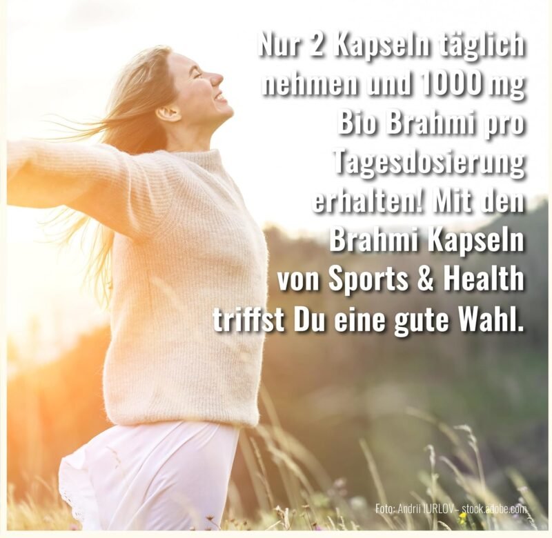 200 Kapseln Bio Brahmi Kapseln perfekt dosiert vegan ayurvedisch | CDF Sports & Health