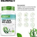 365 Bio Kelp Jod Tabletten – 200 µg natürliches Jod aus Braunalgen, vegan & hochdosiert | Vit4ever