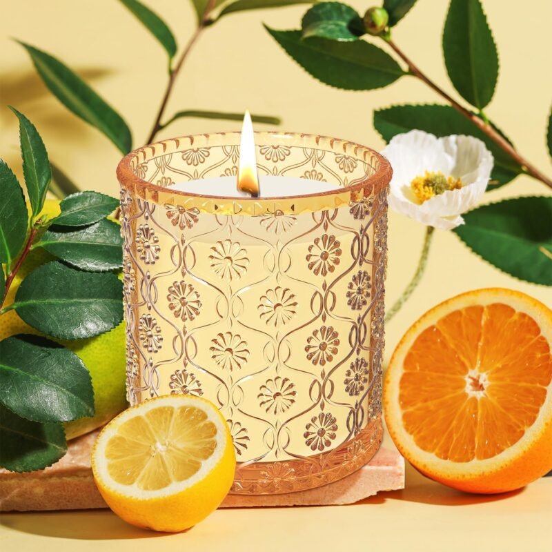 200g Duftkerze Orange – Natürliches Sojawachs mit 50h Brenndauer | TTRWIN