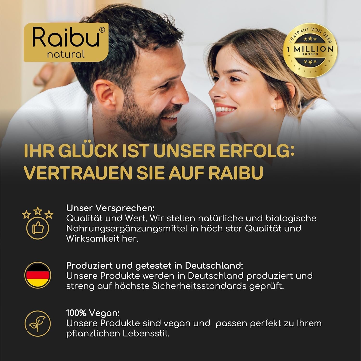 81EzTfKHILL._AC_SL1500_ 180 Schwarze Maca Kapseln Bio – hochdosiert, 3200 mg täglich, vegan & naturrein | Raibu