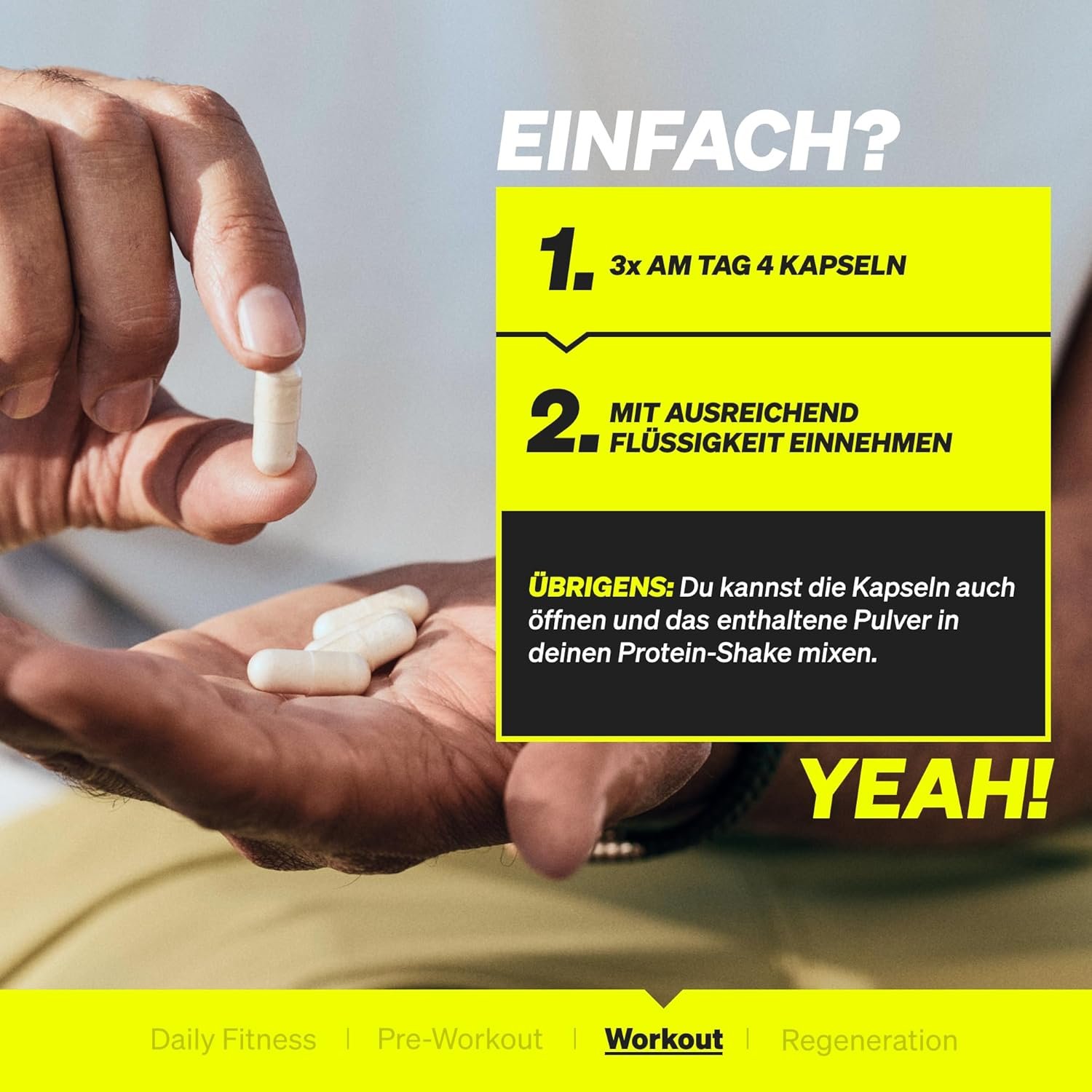 81HUGeb2PZL._AC_SL1500_ 360 BCAA Kapseln 2:1:1 hochdosiert – Essenzielle Aminosäuren für Muskeln | Natural Elements