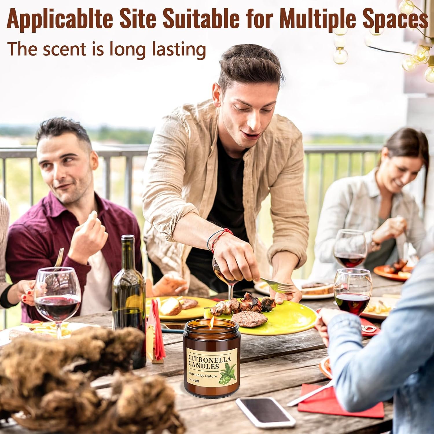 81RUJgeCkNL._AC_SL1500_ Citronella Kerze Outdoor Groß 3er Set | 240h natürliche Duftkerzen für Balkon & Terrasse | Auauraintt