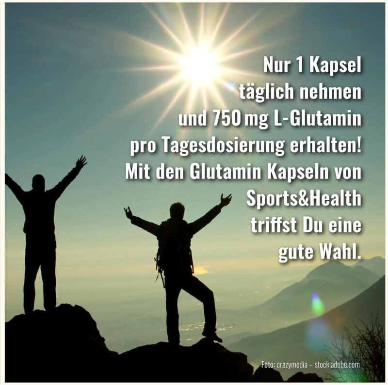 210 L Glutamin Kapseln 750mg – Reines Aminosäure-Supplement | CDF Sports & Health