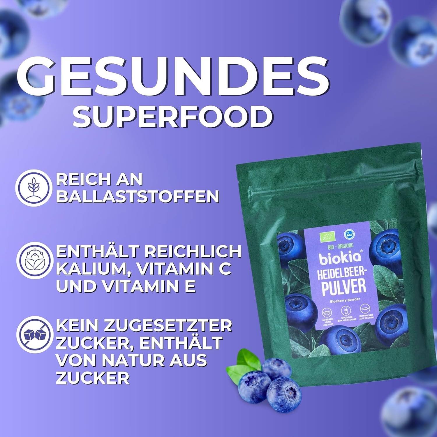 81fWu1AmxBL._SL1500_ 150g Heidelbeerpulver Bio – aus finnischen Wildbeeren & ohne Zusätze | Biokia