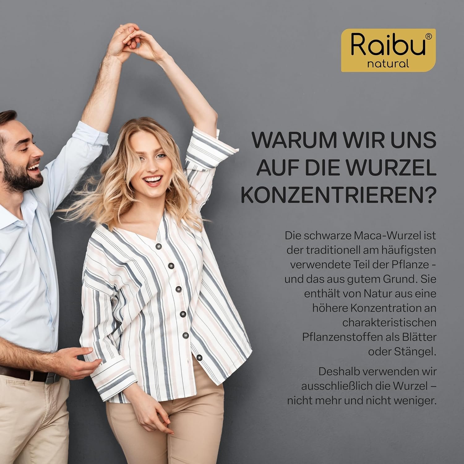 81p0Ncr1a2L._AC_SL1500_ 180 Schwarze Maca Kapseln Bio – hochdosiert, 3200 mg täglich, vegan & naturrein | Raibu