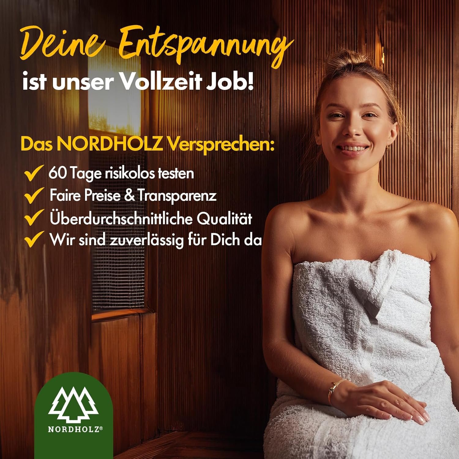 Saunaaufguss Discovery Box 24x15ml | 24 naturreine ätherische Öle für dein Saunaerlebnis | NORDHOLZ