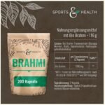 200 Kapseln Bio Brahmi Kapseln perfekt dosiert vegan ayurvedisch | CDF Sports & Health