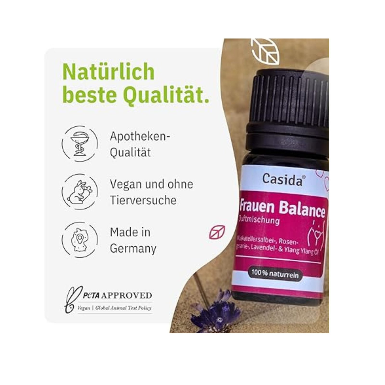 Frauen Balance Duftmischung Casida 5ml ätherische Öle für innere Balance