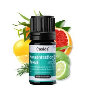 Konzentration Fokus Duftmischung 5ml mit ätherischen Ölen von Casida