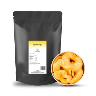 Getrocknete Apfelringe 1000g ungezuckert vegan glutenfrei