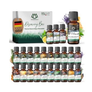 Saunaaufguss Discovery Box 24x15ml mit 24 ätherischen Ölen für Sauna