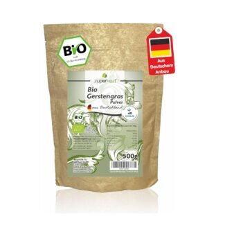 500g gerstengras pulver bio roh aus bayern