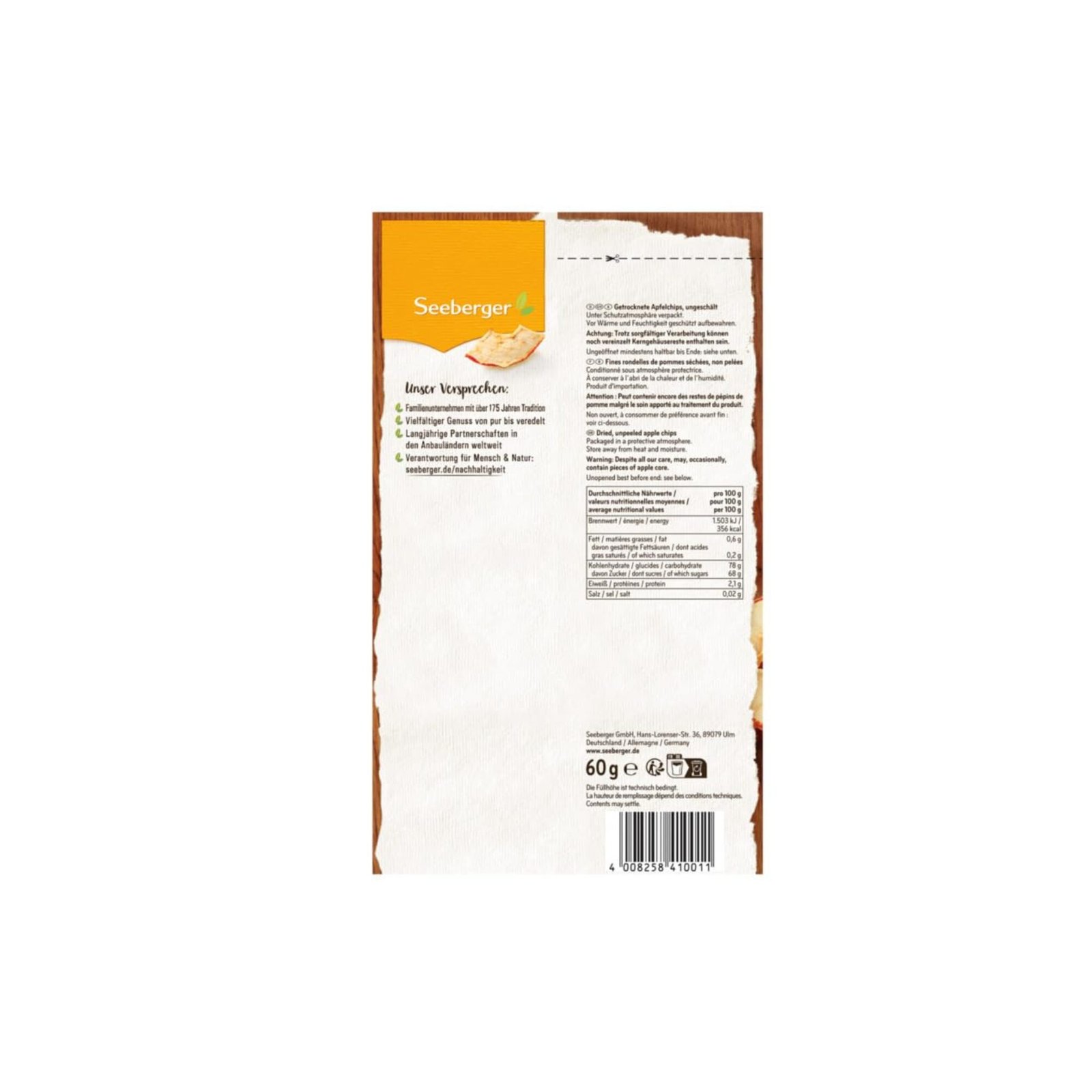 Untitled design (20) Apfelchips getrocknet 6er Pack – Elstar, vegan & knusprig | Seeberger