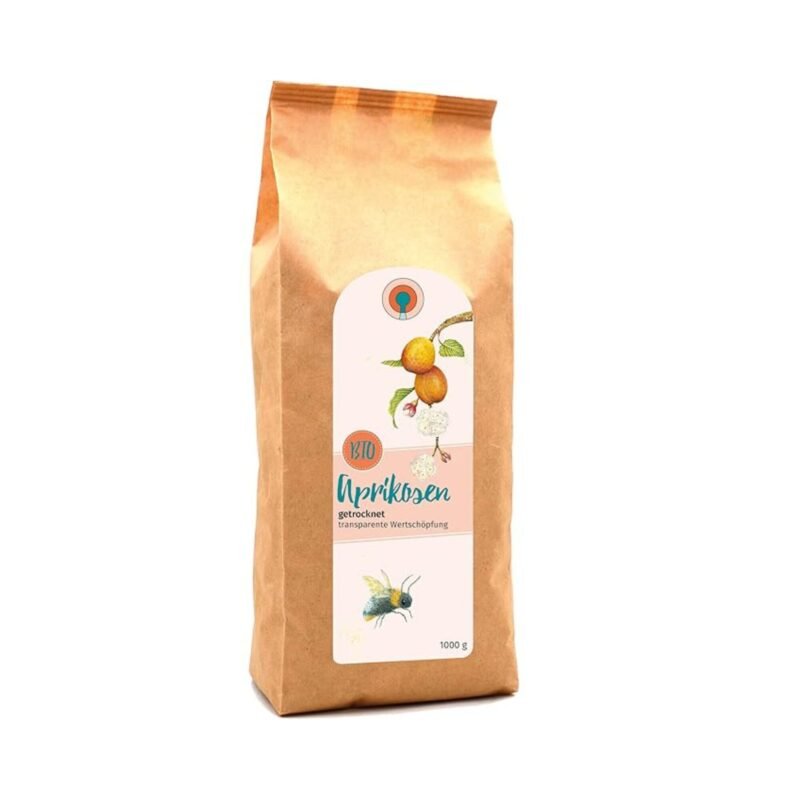 Bio-Aprikosen getrocknet 1kg naturbelassen ungezuckert