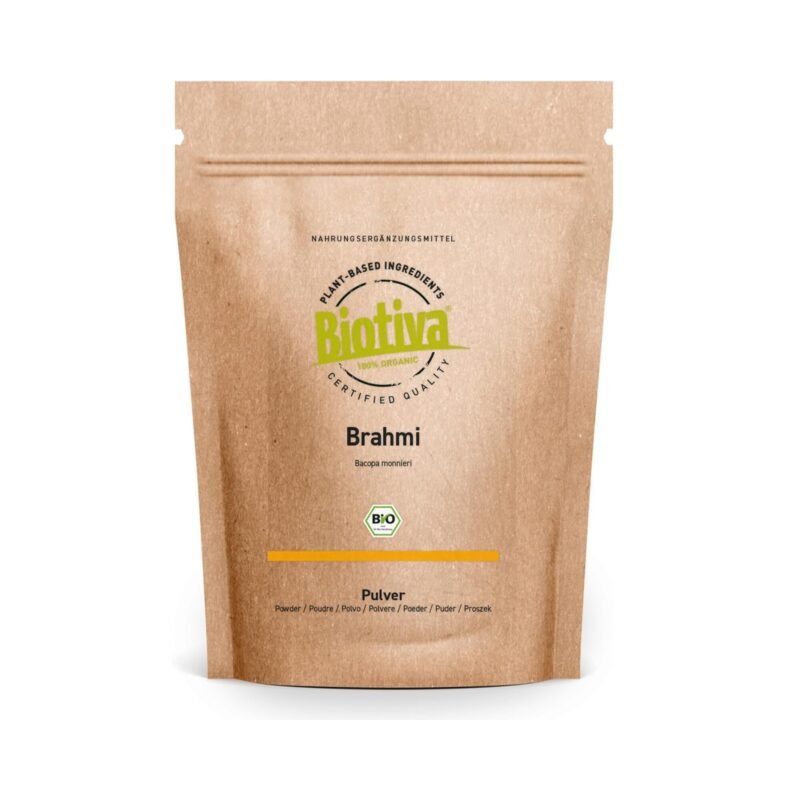 250g brahmi bio pulver fein gemahlen vegan