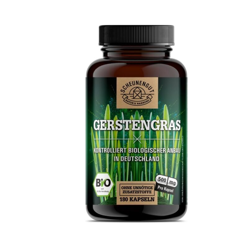 180 gerstengras kapseln bio vegan zertifiziert