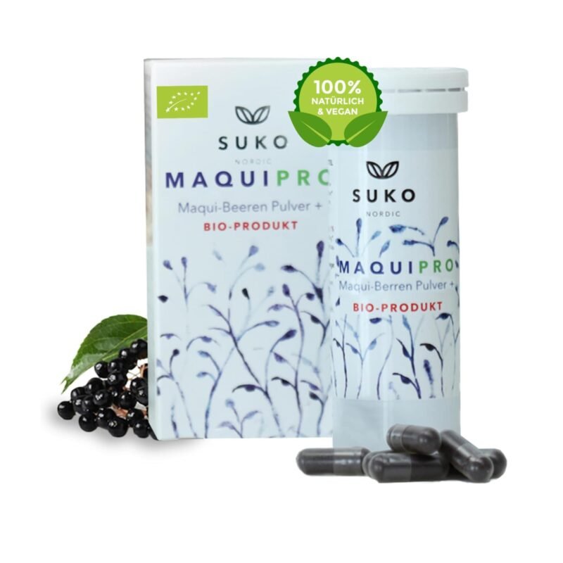60 synbiotikum kapseln mit maquibeeren bio vegan
