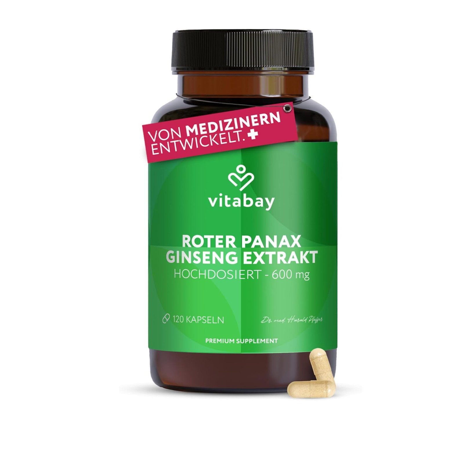 120 roter ginseng kapseln hochdosiert vegan