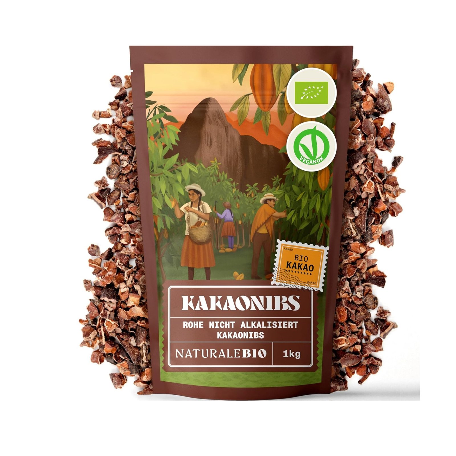 1000g roh kakao nibs bio rohkost magnesium