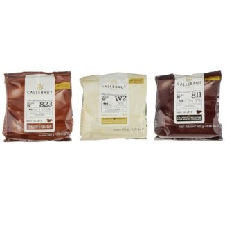 1200g Callebaut Kuvertüre Callets Mix aus drei Sorten Schokolade