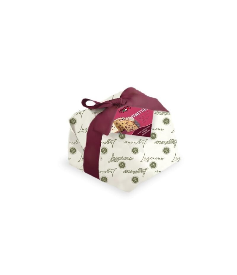 750g Panettone Beeren mit weißer Schokolade überzogen | Luscioux Edelsteine der Wälder