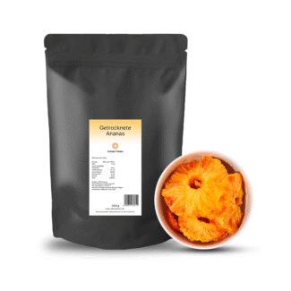 1kg getrocknete Ananas ohne Zucker in Scheiben vegan naturbelassen