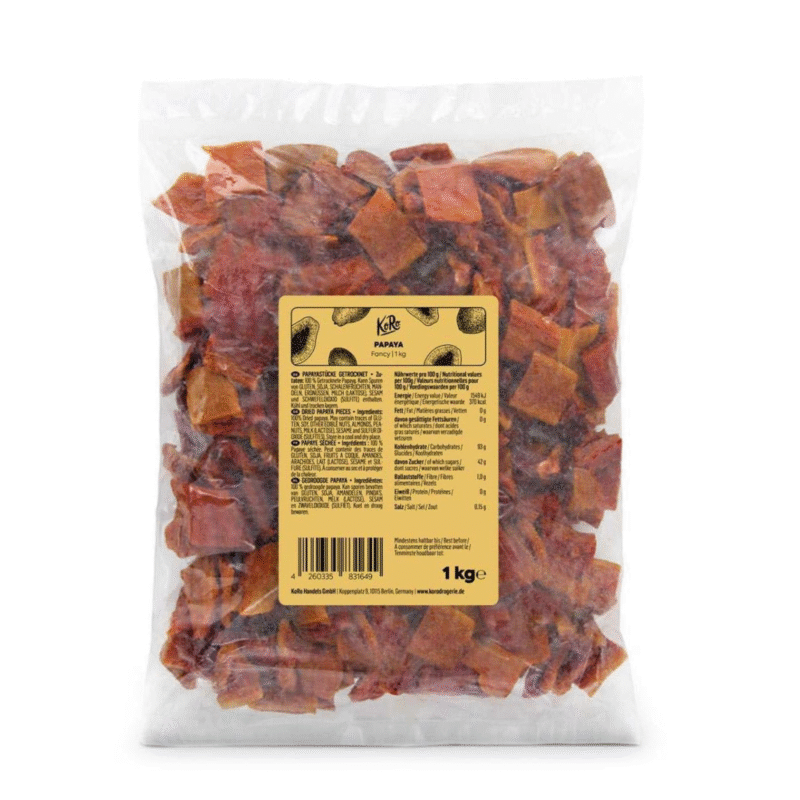 KoRo Getrocknete Papaya Fancy ohne Zuckerzusatz 1 kg