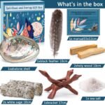 340g Räucherset – Weißer Salbei & Palo Santo mit Abalone-Muschel | Zur energetischen Reinigung & Meditation | Frasheng – Honigbee 340g Räucherset – Weißer Salbei & Palo Santo mit Abalone-Muschel | Zur energetischen Reinigung & Meditation | Frasheng