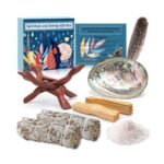 340g Räucherset – Weißer Salbei & Palo Santo mit Abalone-Muschel | Zur energetischen Reinigung & Meditation | Frasheng – Honigbee Frasheng Räucherset mit weißem Salbei und Palo Santo zur Reinigung