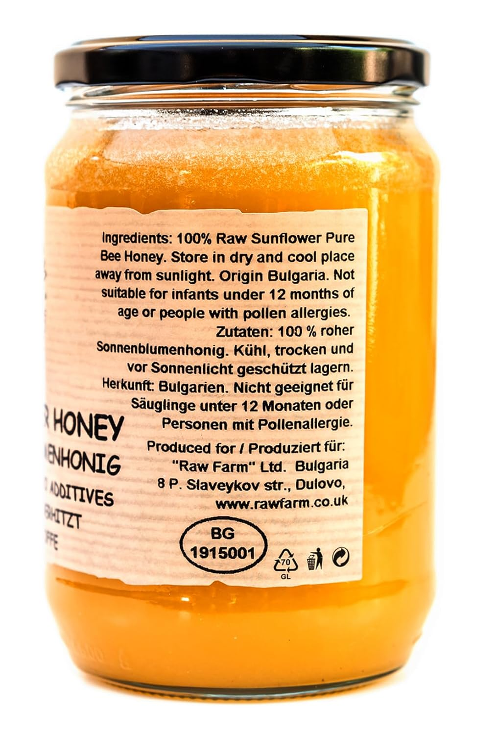 16befb2958735e7195f10d77f7343a60.png 900 g Reiner Sonnenblumenhonig – Ungefiltert, Unerhitzt & Kaltgepresst – Raw Farm